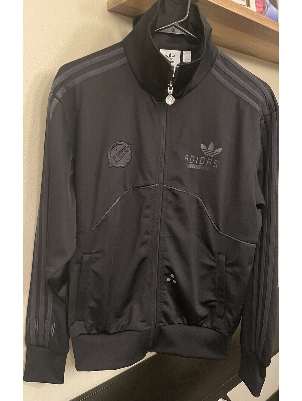 Adidas Originals Star Wars Boba Fett Firebird Tricot Track Jacket Black Mens S